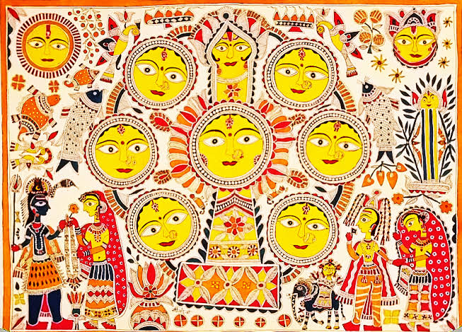 Souvenirs from Indian States: Madhubani Painting from Bihar