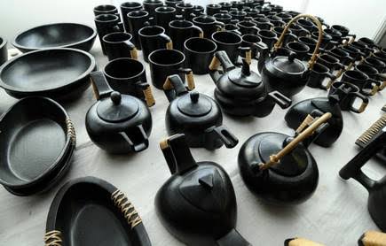 Souvenirs from Indian States: Black Stone Pottery from Manipur