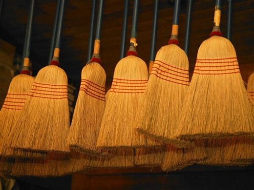 Christmas tradition of hiding brooms in Norway.