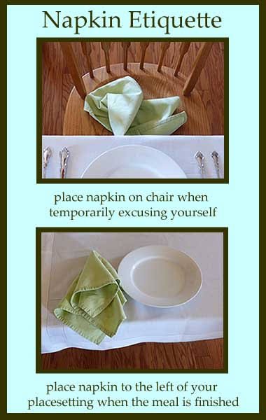 Ultimate table manners guide- using Napkin