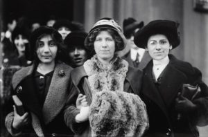 Women attending a rally