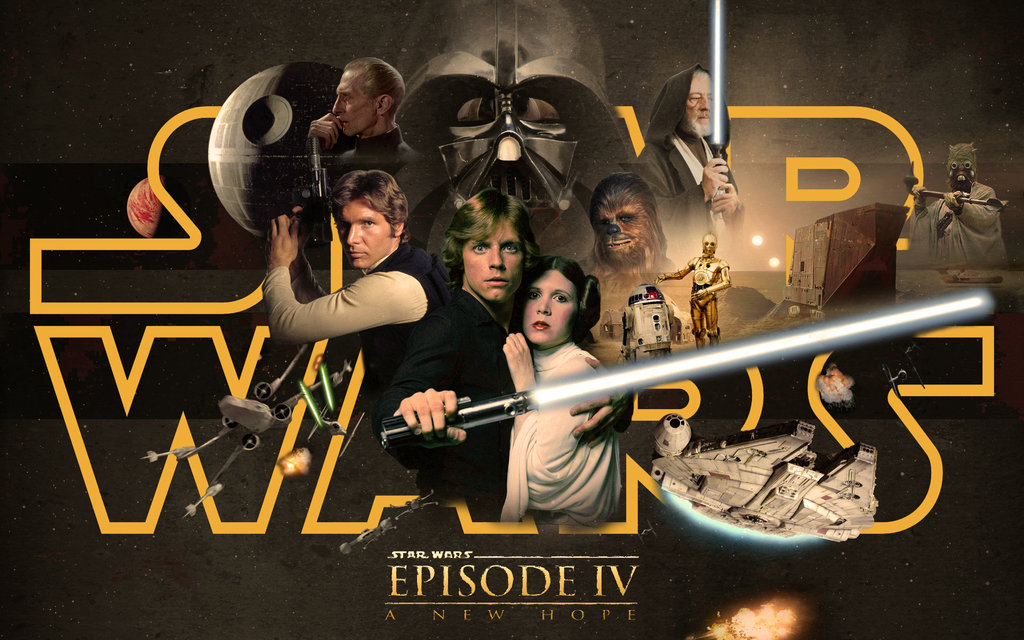 Sci FI movie Star Wars Episode 4 poster