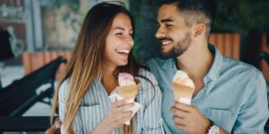 couple eating ice cream